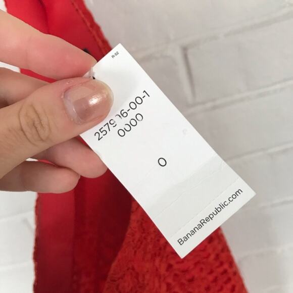 NWT Banana Republic Red Lace Skirt Size 0 - Picture 6 of 7